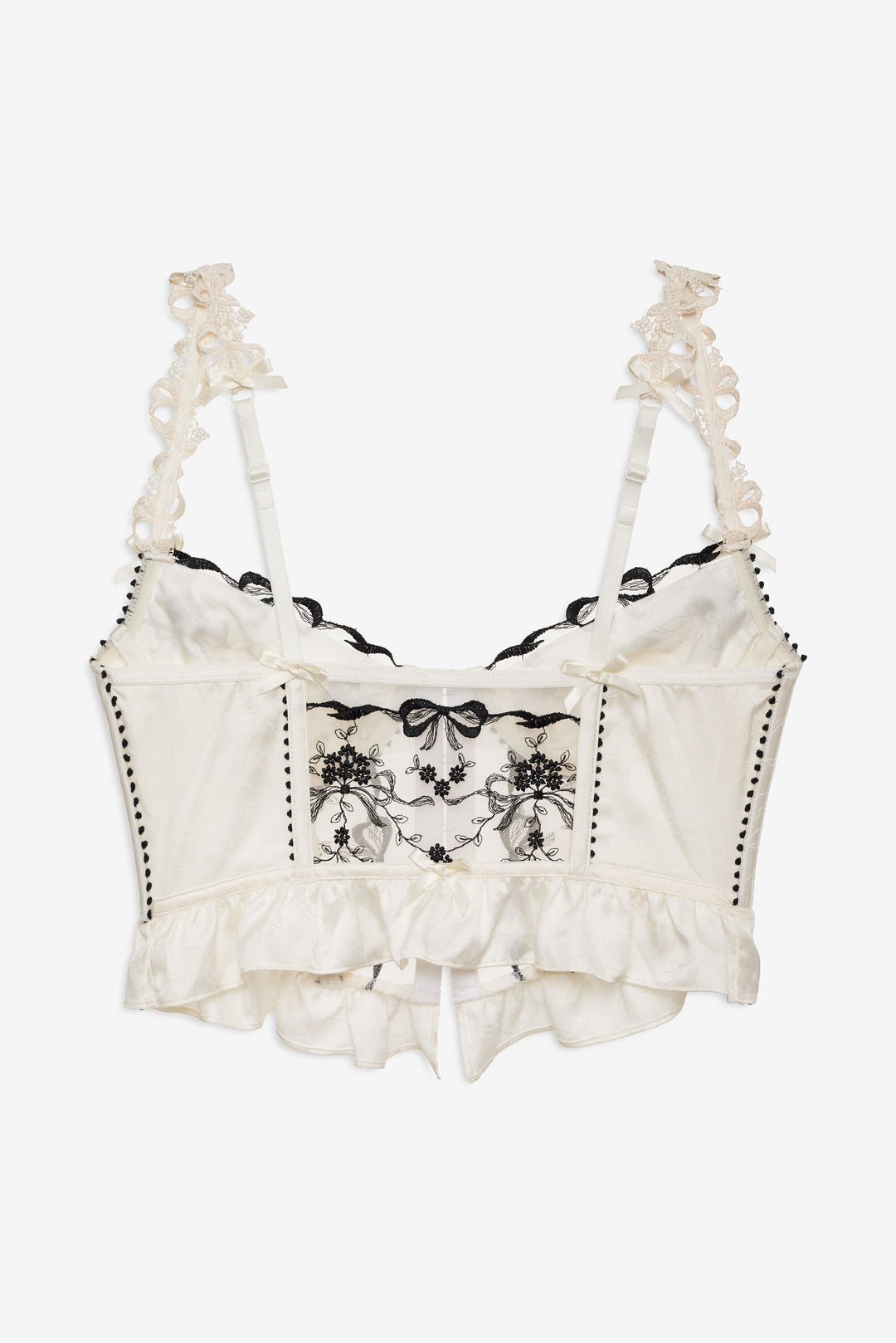 For Love and Lemons - Bow Time Bustier - Cream