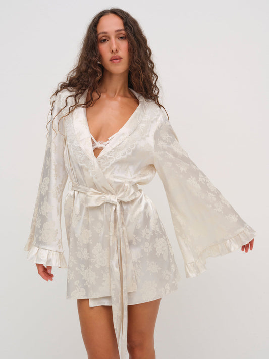 For Love and Lemons - Audrey Robe - Cream