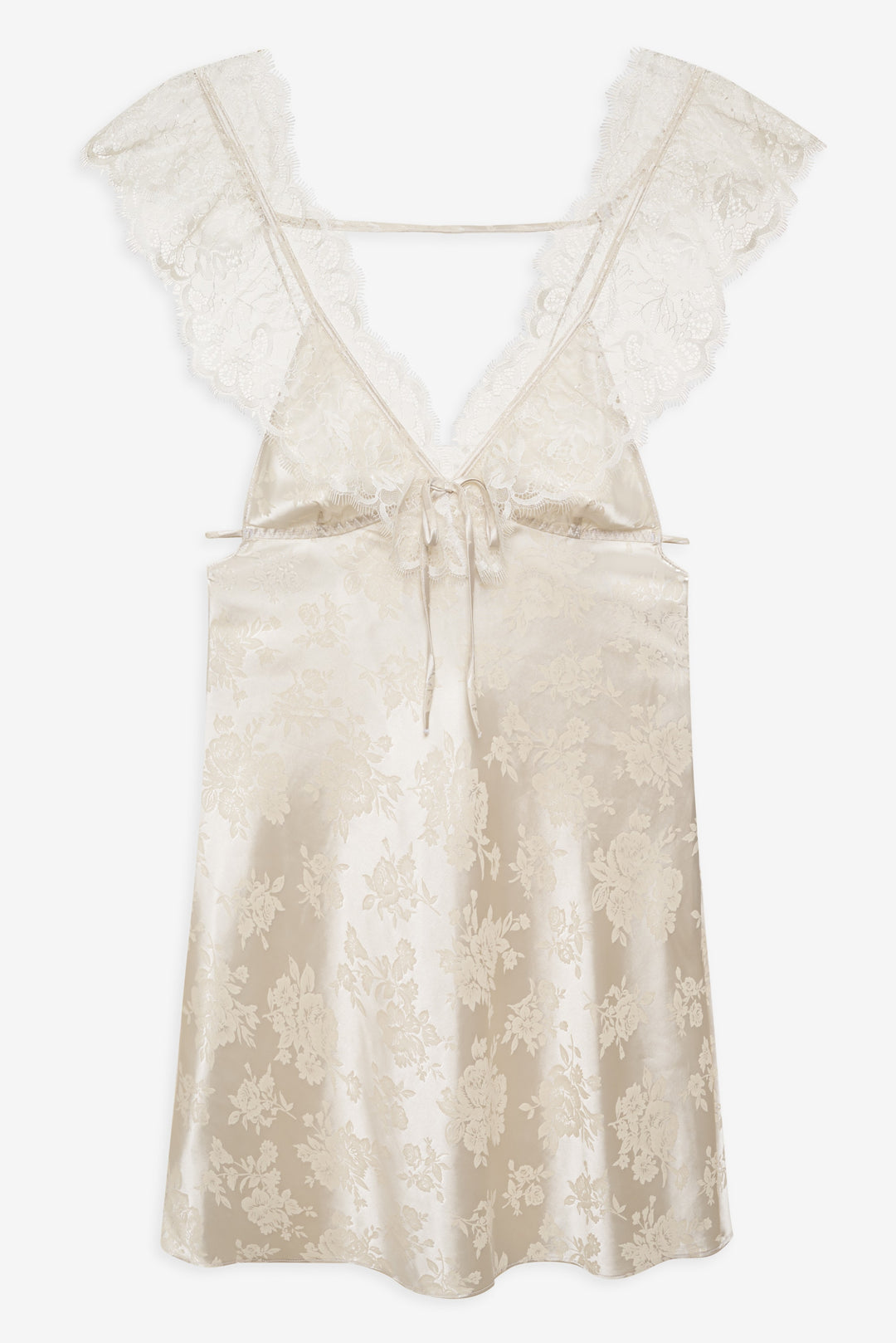 For Love and Lemons - Audrey Mini Slip Dress - Cream