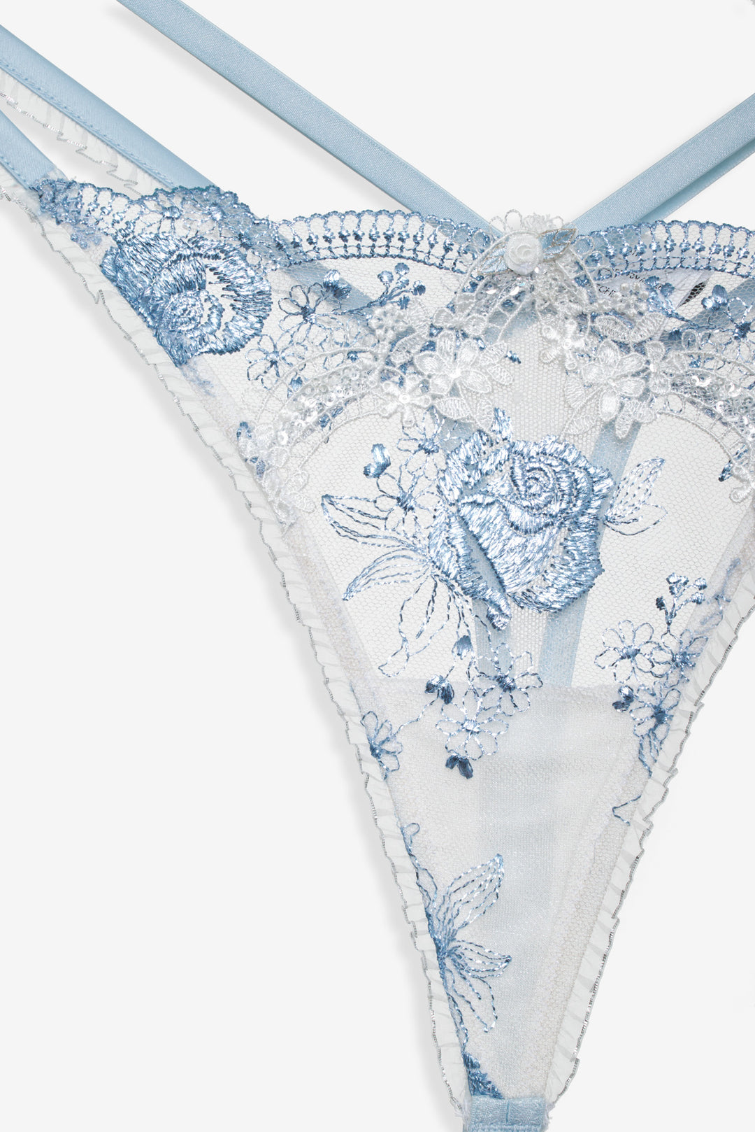 For Love and Lemons - Zoeva Thong Panty - Blue