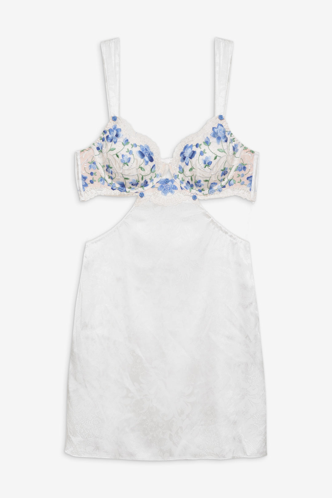 For Love and Lemons - Festival Rose Slip Dress - Blue