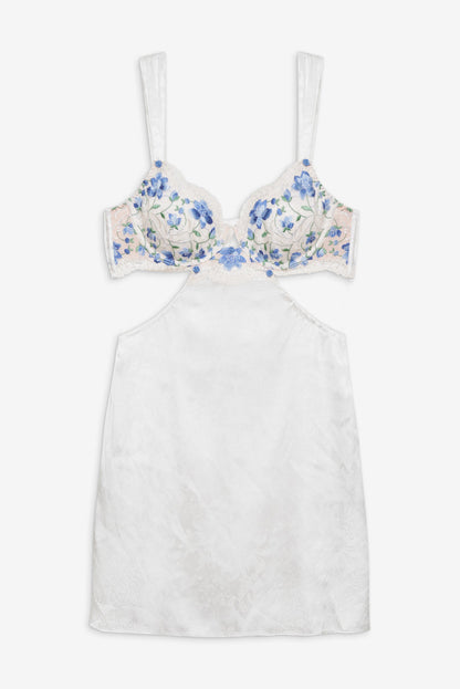 For Love and Lemons - Festival Rose Slip Dress - Blue