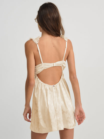 For Love and Lemons - Victoria Slip Dress - Cream