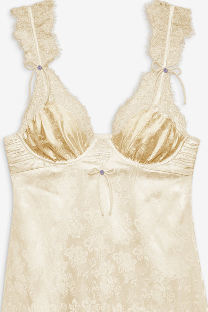 For Love and Lemons - Victoria Slip Dress - Cream