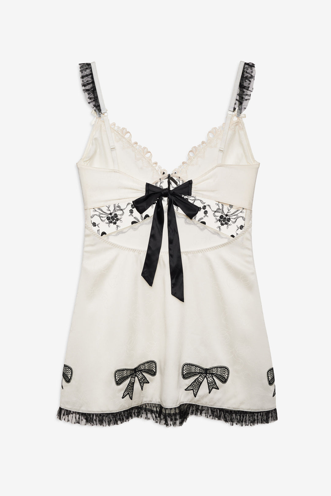 For Love and Lemons - Bow Time Slip Dress - Cream