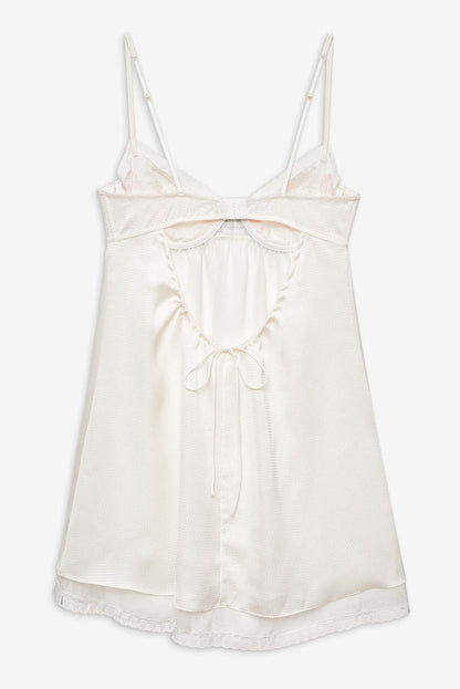 For Love and Lemons - Evie Floral Slip Dress - Cream