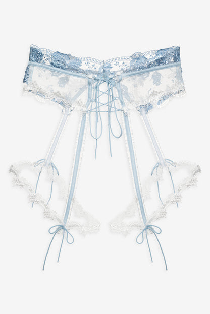 For Love and Lemons - Zoeva Garter Belt - Blue