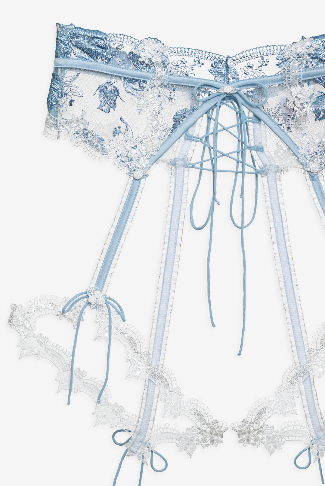 For Love and Lemons - Zoeva Garter Belt - Blue