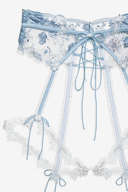 For Love and Lemons - Zoeva Garter Belt - Blue