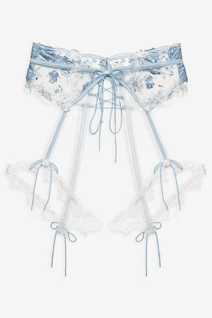 For Love and Lemons - Zoeva Garter Belt - Blue