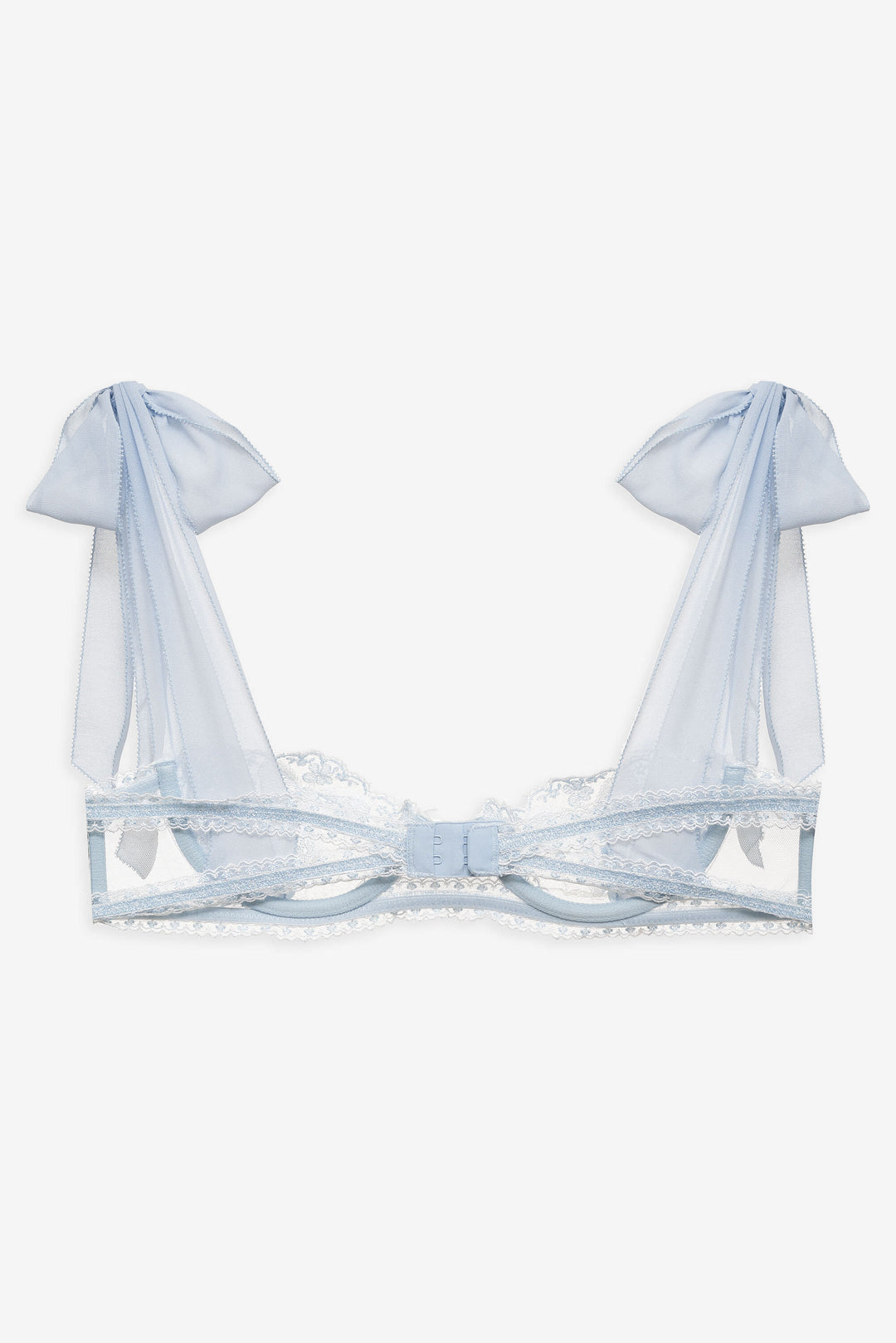 For Love and Lemons - Blair Bow Underwire Bra - Blue