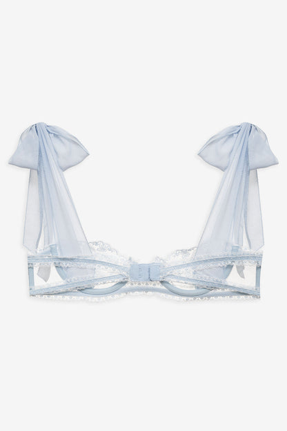 For Love and Lemons - Blair Bow Underwire Bra - Blue
