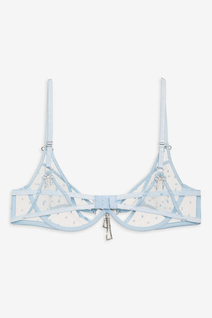 For Love and Lemons - Izzy Underwire Bra - Blue