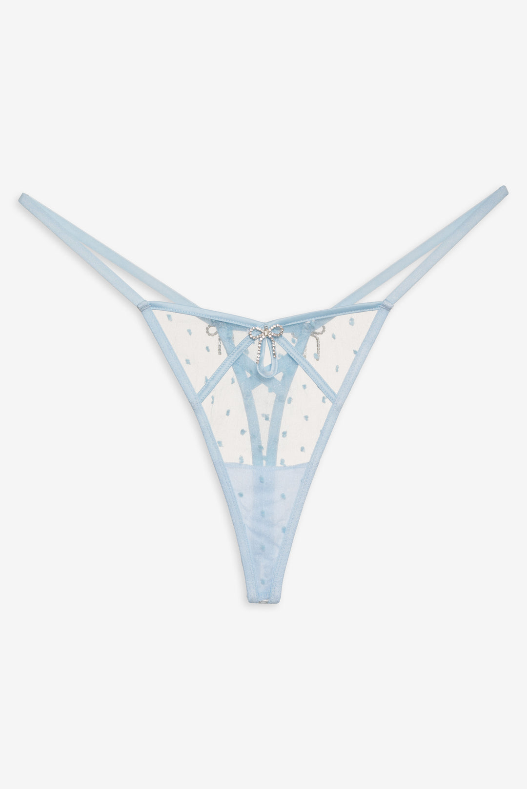 For Love and Lemons - Izzy Thong Panty - Blue