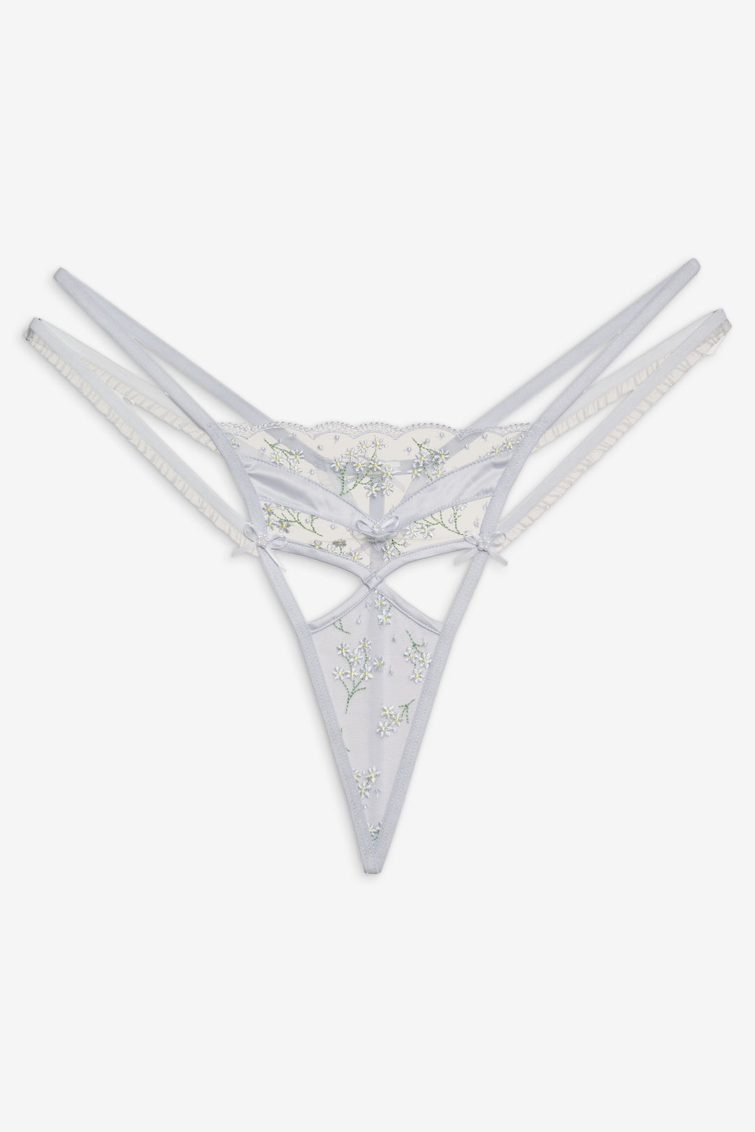 For Love and Lemons - Baby's Breath Thong Panty - Blue