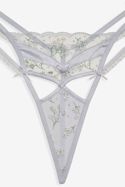 For Love and Lemons - Baby's Breath Thong Panty - Blue