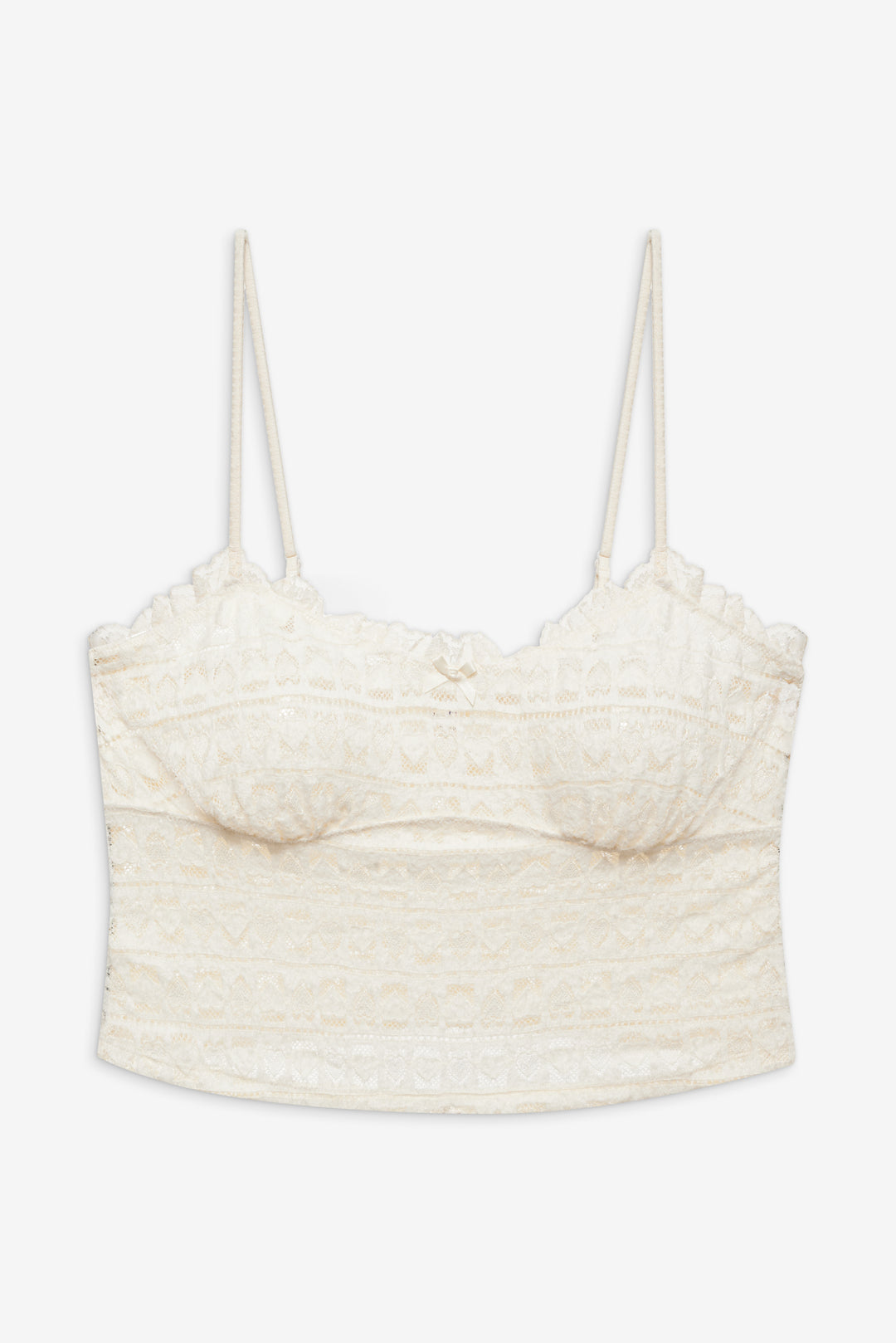 For Love and Lemons - Reba Sleep Top - White