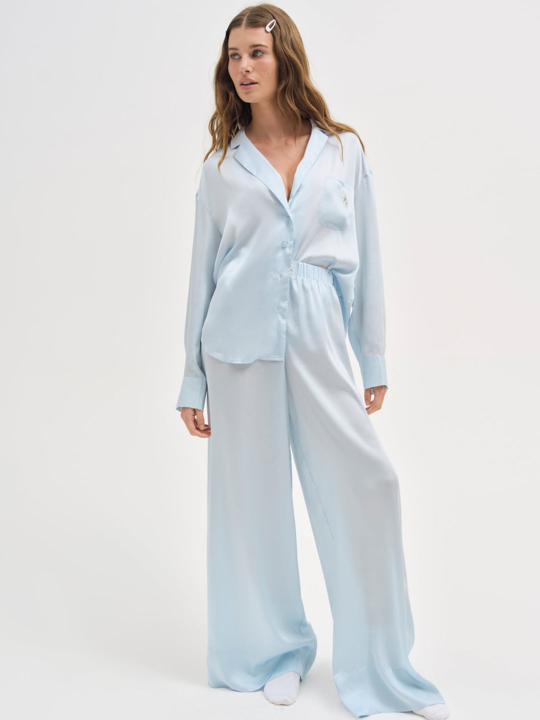 For Love and Lemons - Everyday Pajama Top - Blue