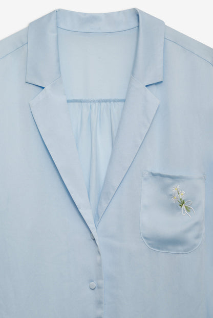 For Love and Lemons - Everyday Pajama Top - Blue