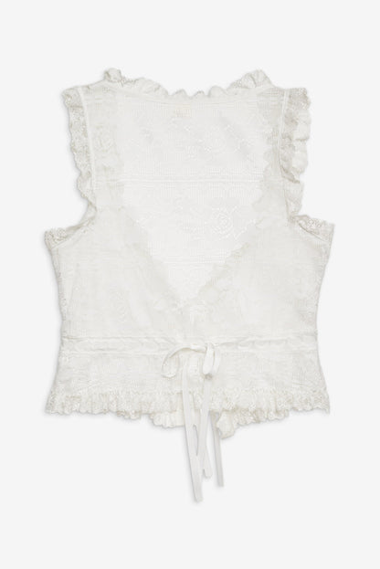For Love and Lemons - Antique Store Lace Top - White