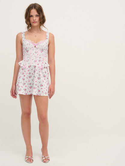 For Love and Lemons - Thats Amore Slip Dress - White