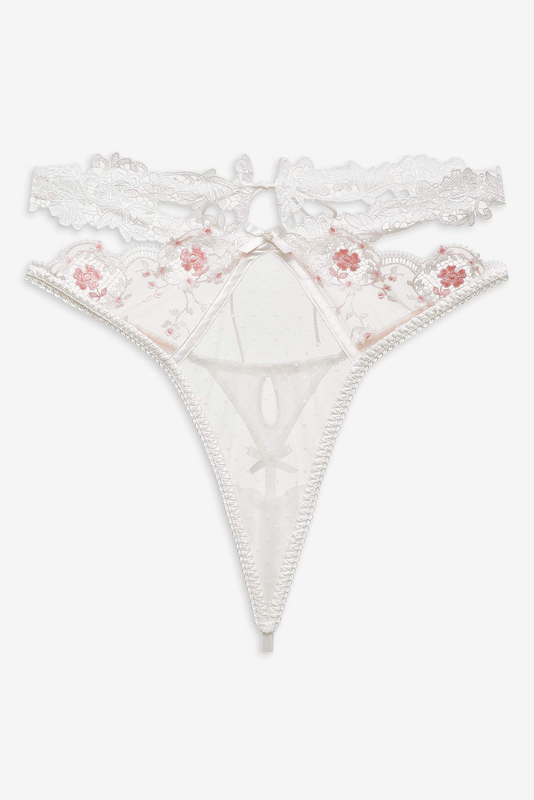 For Love and Lemons - Le Fleur Thong Panty - Peach