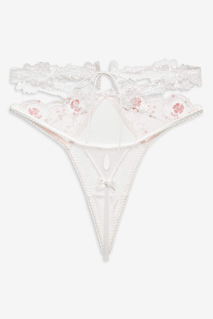 For Love and Lemons - Le Fleur Thong Panty - Peach