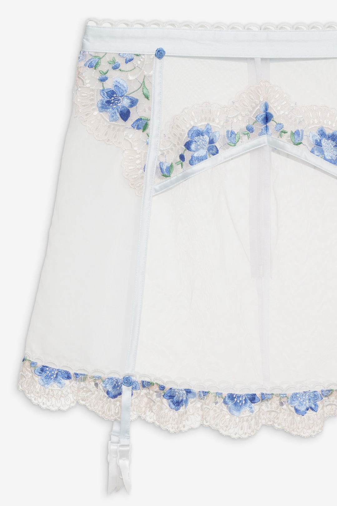 For Love and Lemons - Festival Rose Skirt - Blue