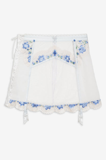 For Love and Lemons - Festival Rose Skirt - Blue