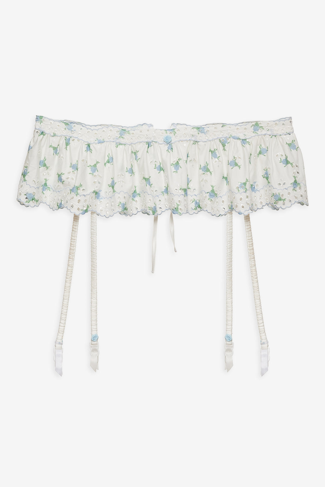 For Love and Lemons - Budding Blossom Garter Belt - White
