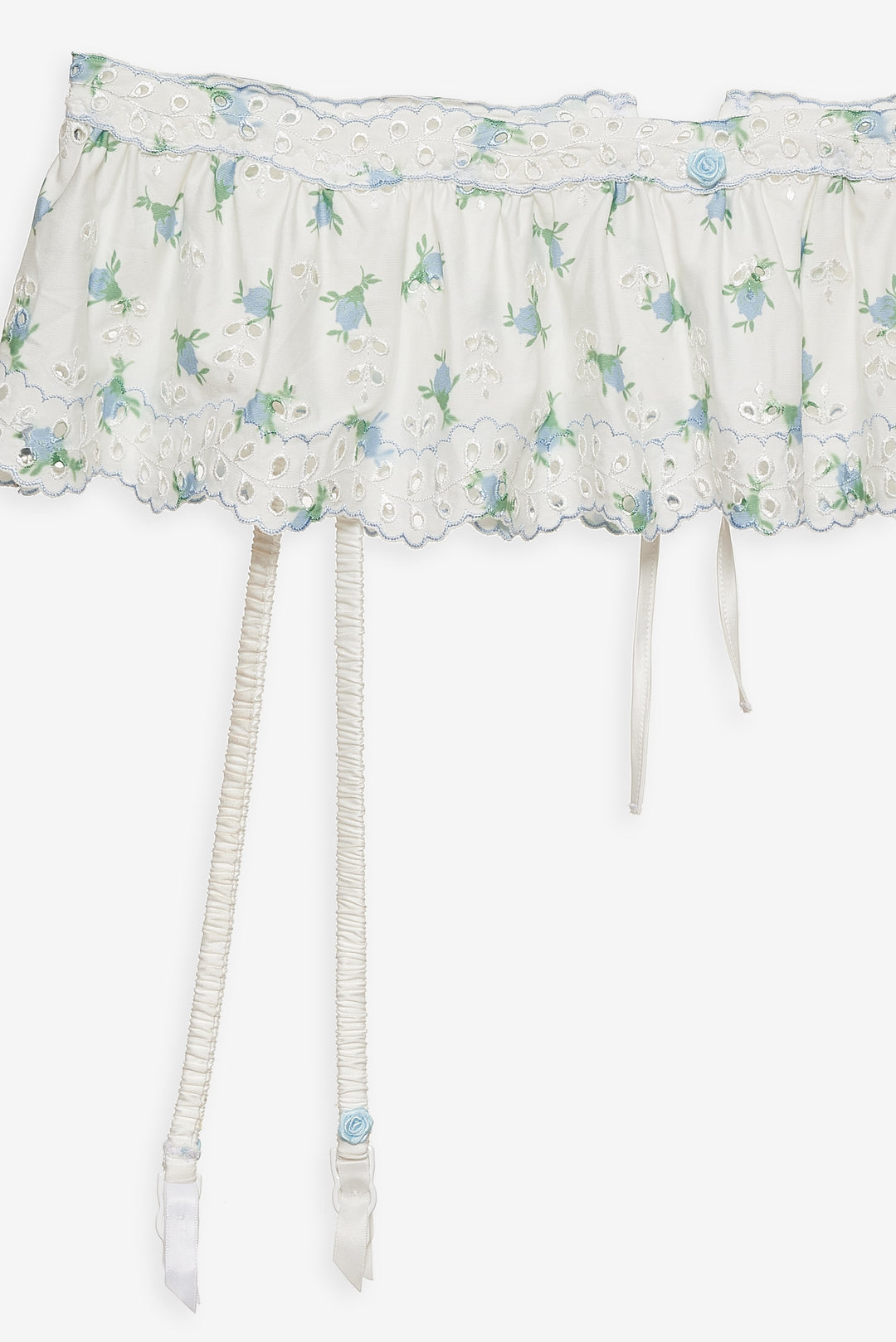 For Love and Lemons - Budding Blossom Garter Belt - White