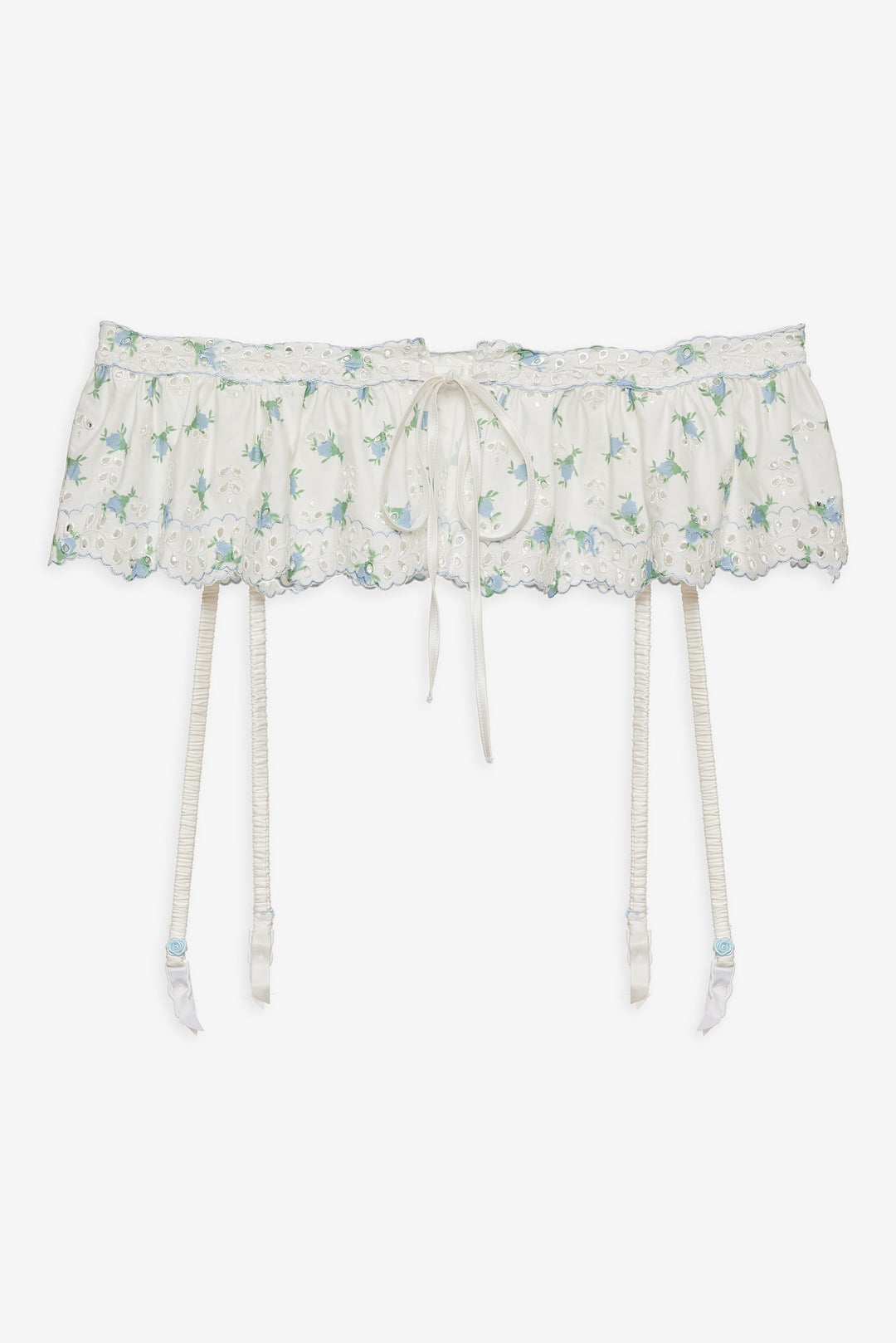 For Love and Lemons - Budding Blossom Garter Belt - White