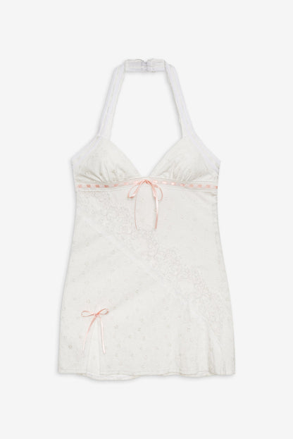 For Love and Lemons - Summer Swirl Eyelet Slip Dress - White
