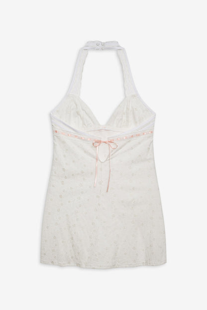 For Love and Lemons - Summer Swirl Eyelet Slip Dress - White