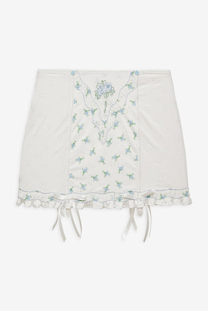 For Love and Lemons - Budding Blossom Garter Skirt - White