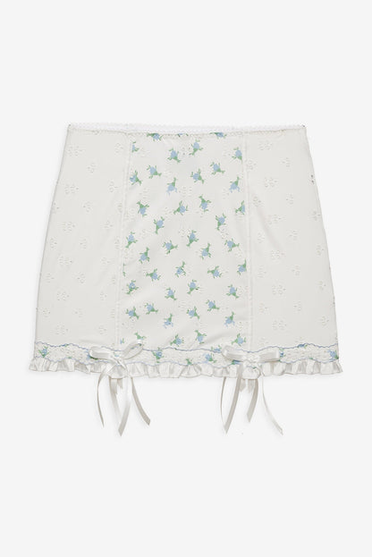 For Love and Lemons - Budding Blossom Garter Skirt - White