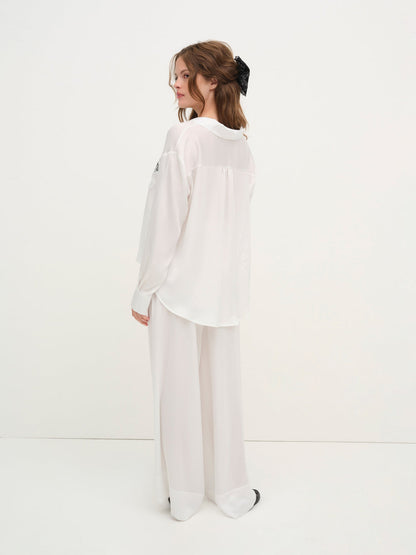 For Love and Lemons - Everyday PJ Top - White