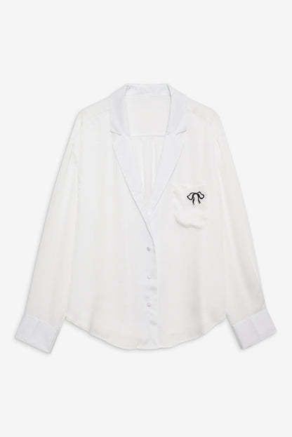 For Love and Lemons - Everyday PJ Top - White