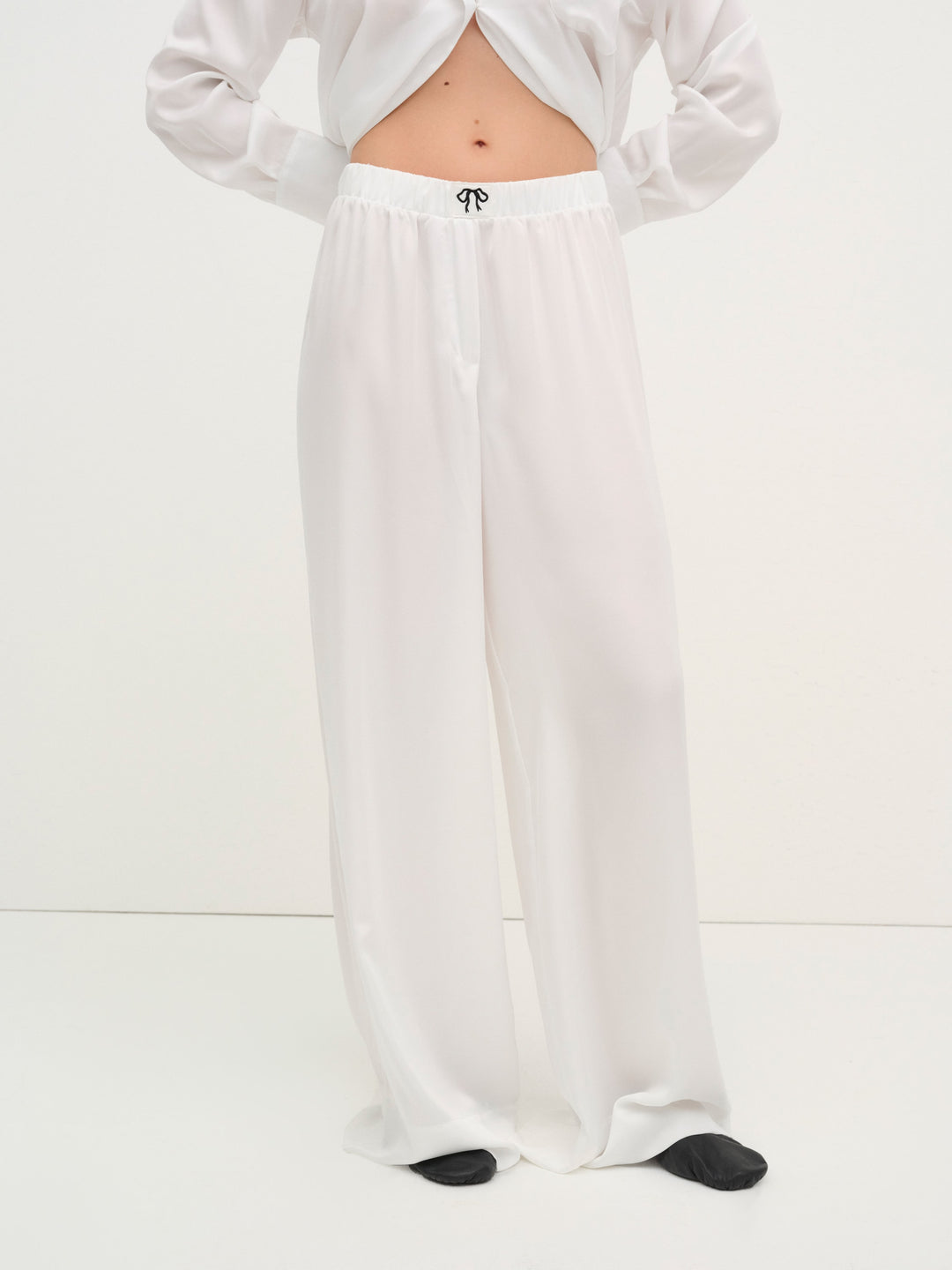 For Love and Lemons - Everyday PJ Pant - White