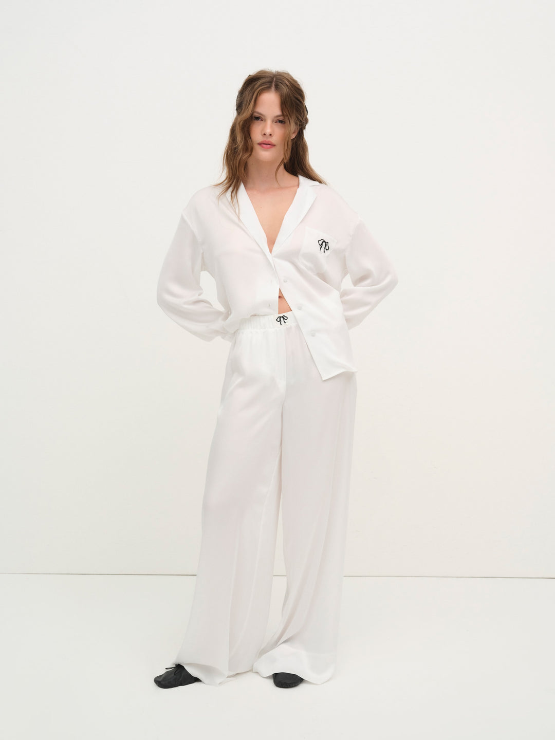 For Love and Lemons - Everyday PJ Pant - White