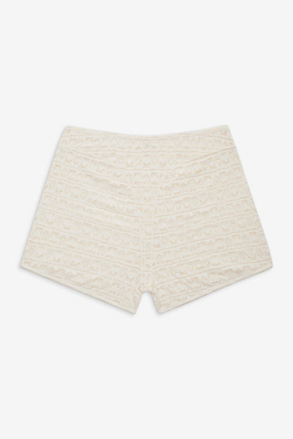 For Love and Lemons - Reba Sleep Boyshort - White