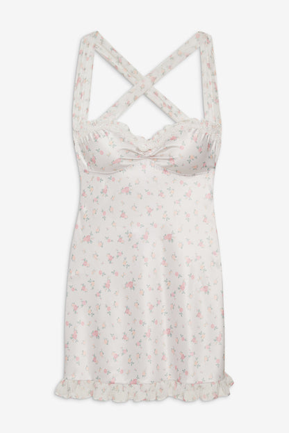 For Love and Lemons - Sabrina Slip Dress - Pink