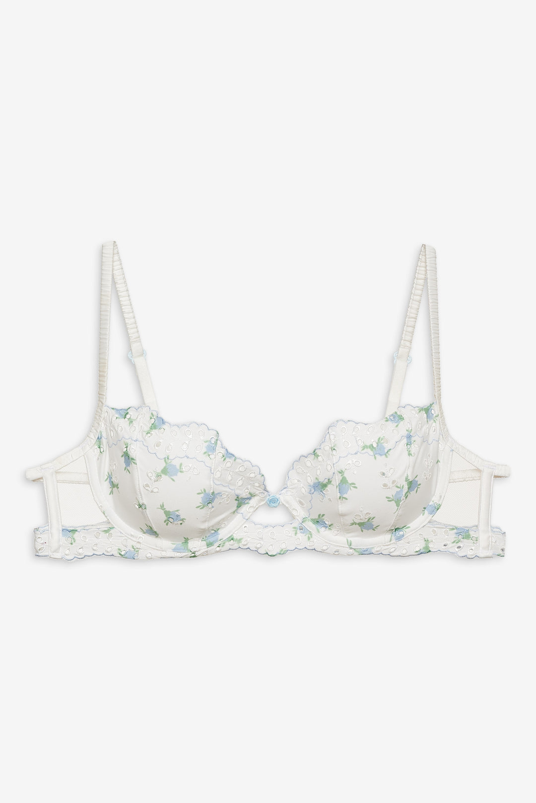 For Love and Lemons - Budding Blossom Underwire Bra - White