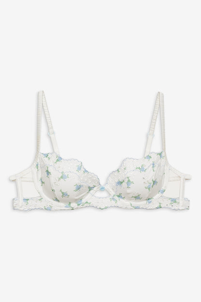 For Love and Lemons - Budding Blossom Underwire Bra - White