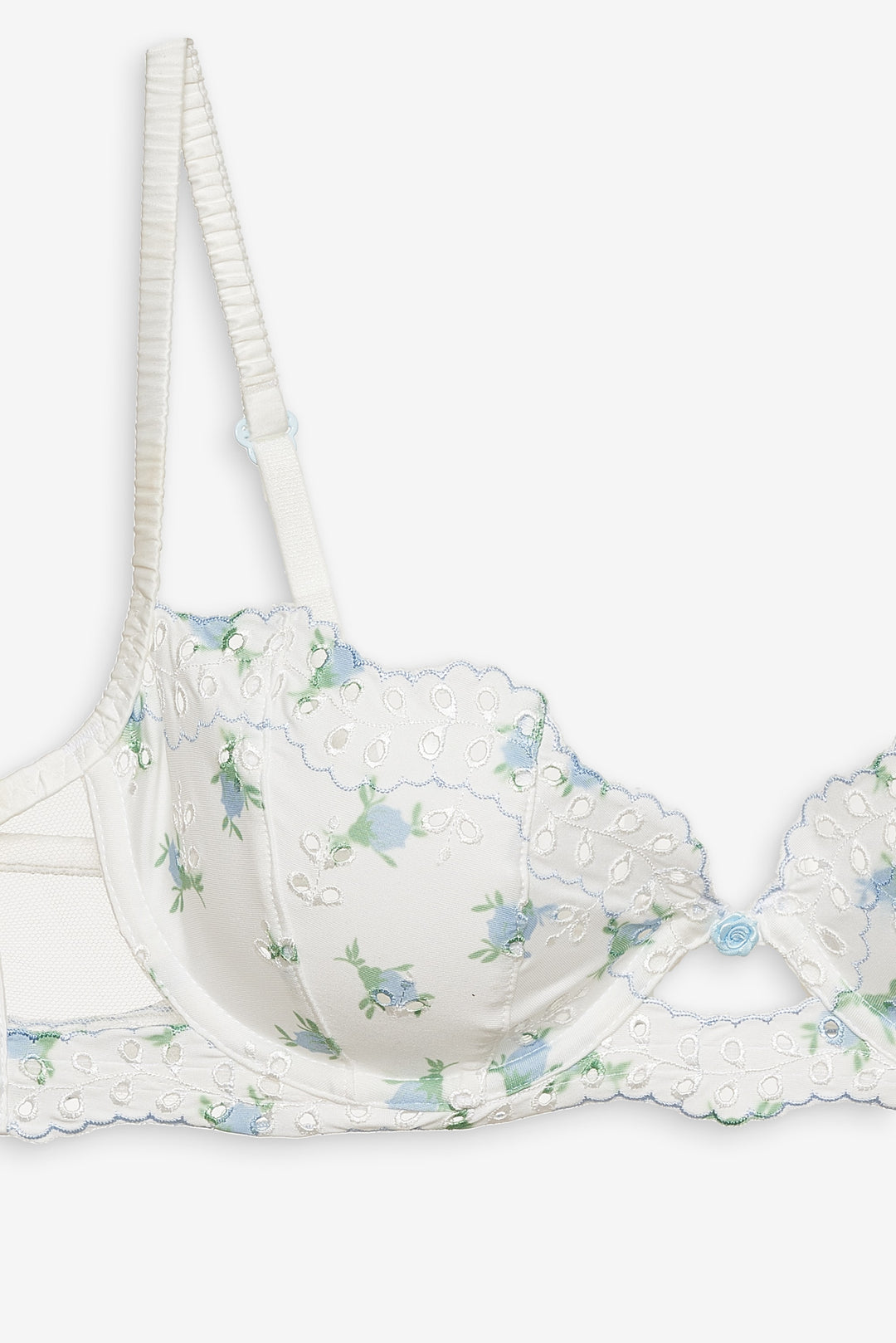 For Love and Lemons - Budding Blossom Underwire Bra - White