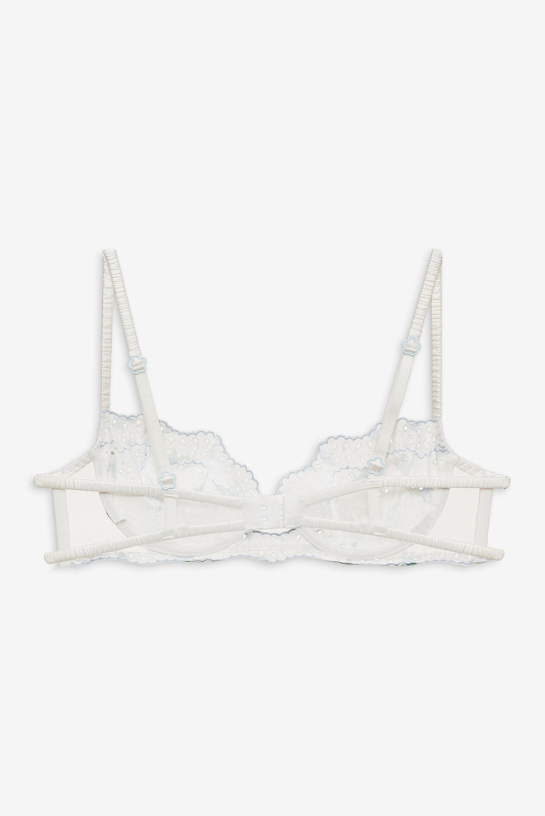 For Love and Lemons - Budding Blossom Underwire Bra - White