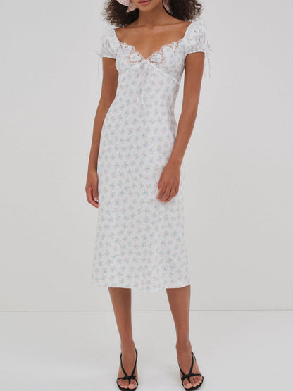 For Love and Lemons - Sweet Escape Midi Slip Dress - White