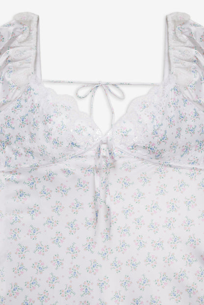 For Love and Lemons - Sweet Escape Midi Slip Dress - White