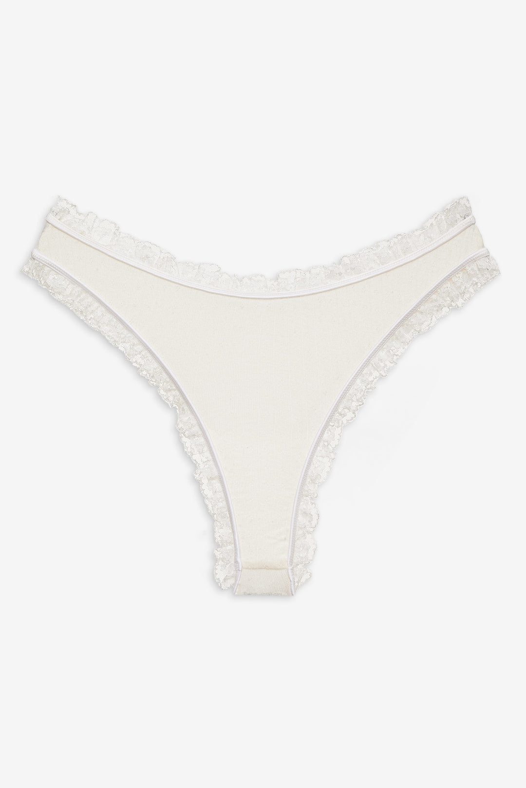 For Love and Lemons - Romy Cheeky Panty - White