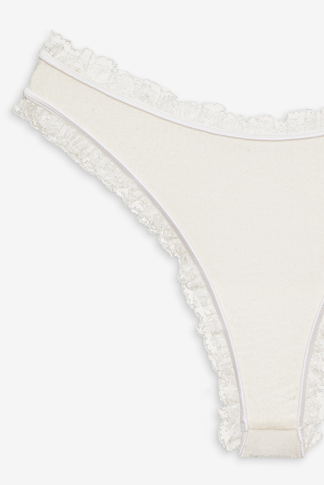 For Love and Lemons - Romy Cheeky Panty - White